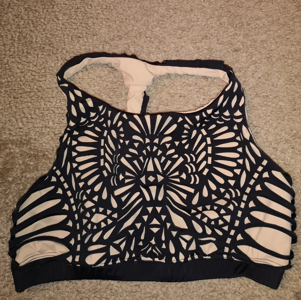 Blue Life Fit sports bra, bandage cutout style, sm